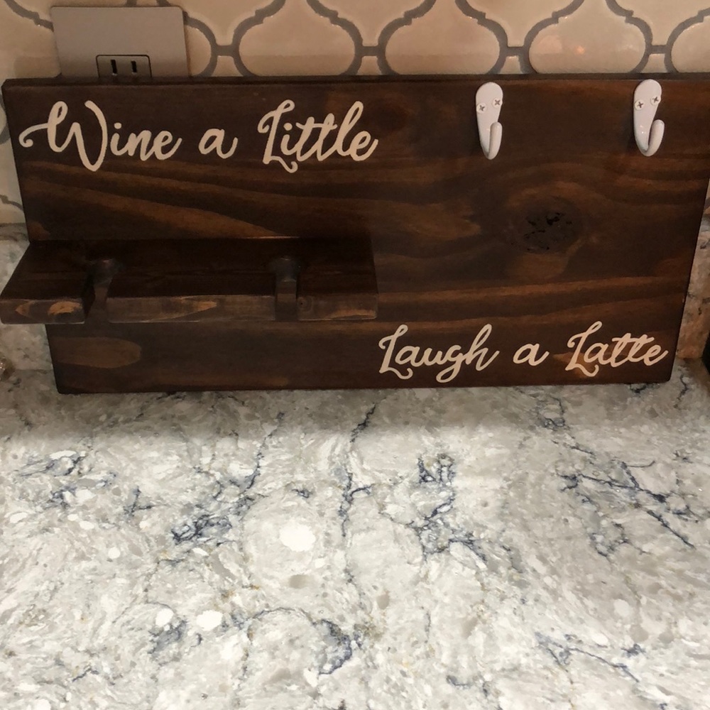 Wine Glass and Coffee Mug Holder (9x18) Kitchen Decoration